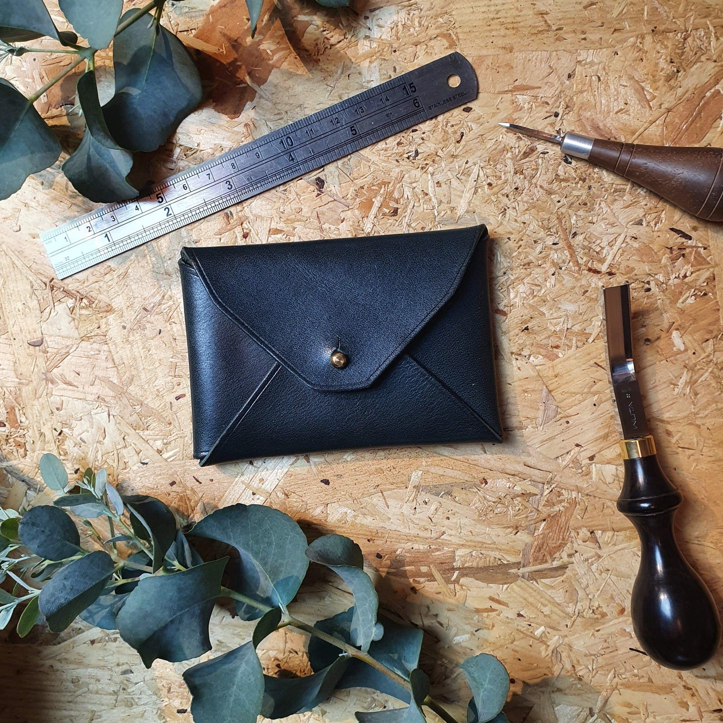 'Holly' Bespoke Handmade Custom Leather Purse