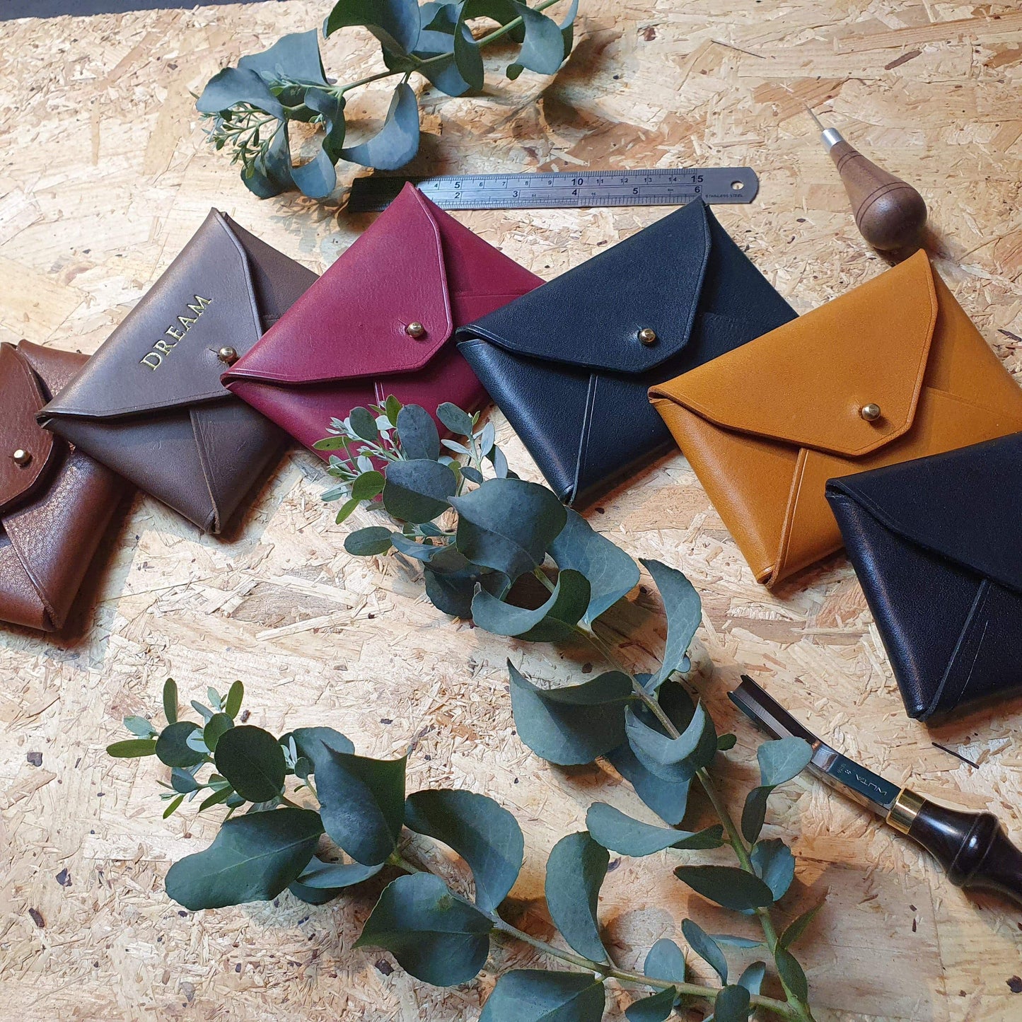 'Holly' Bespoke Handmade Custom Leather Purse