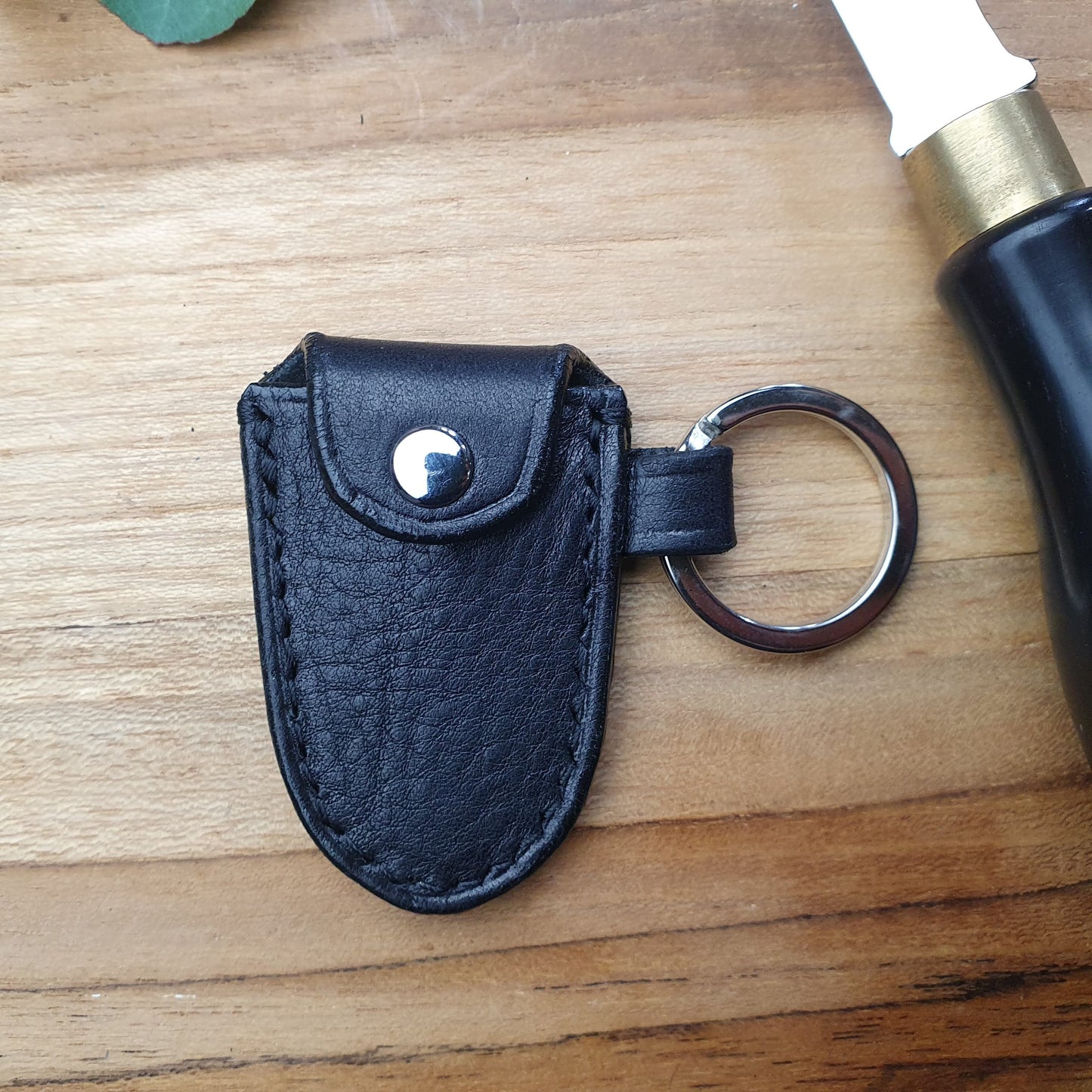 'Safe Key' The Handmade Leather Safe Key Pouch Holder on Keyring