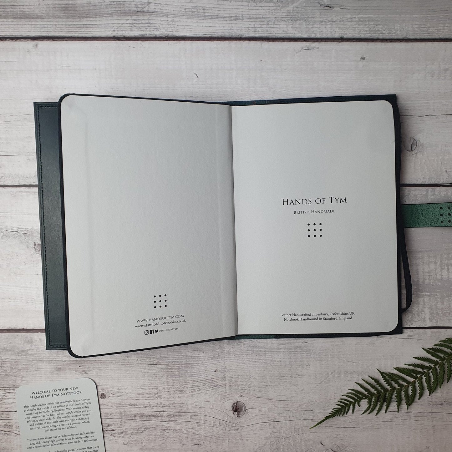 'Laurel' The Bespoke Handmade Luxury Leather Notebook / Diary A5 - Slim