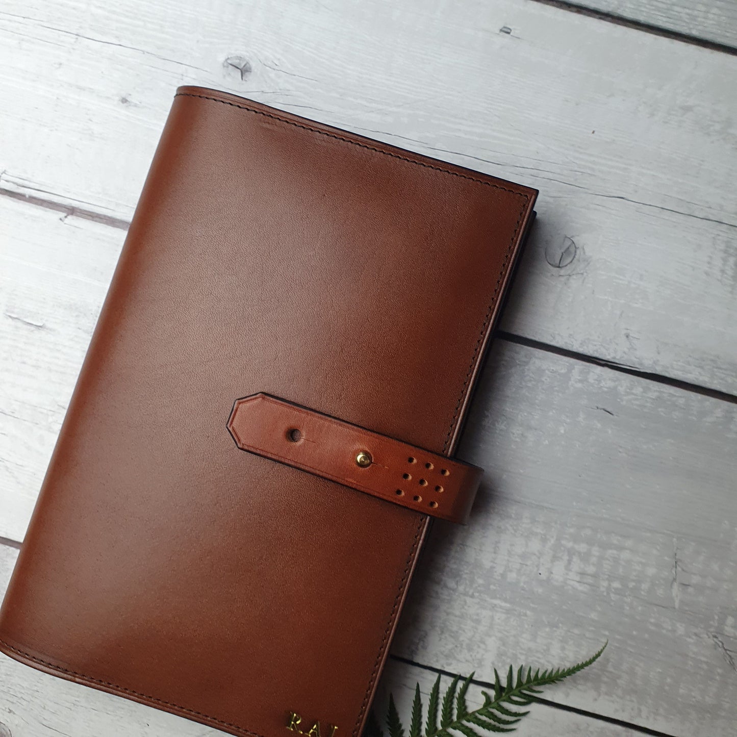 'Laurel' The Bespoke Handmade Luxury Leather Notebook / Diary A5 - Slim