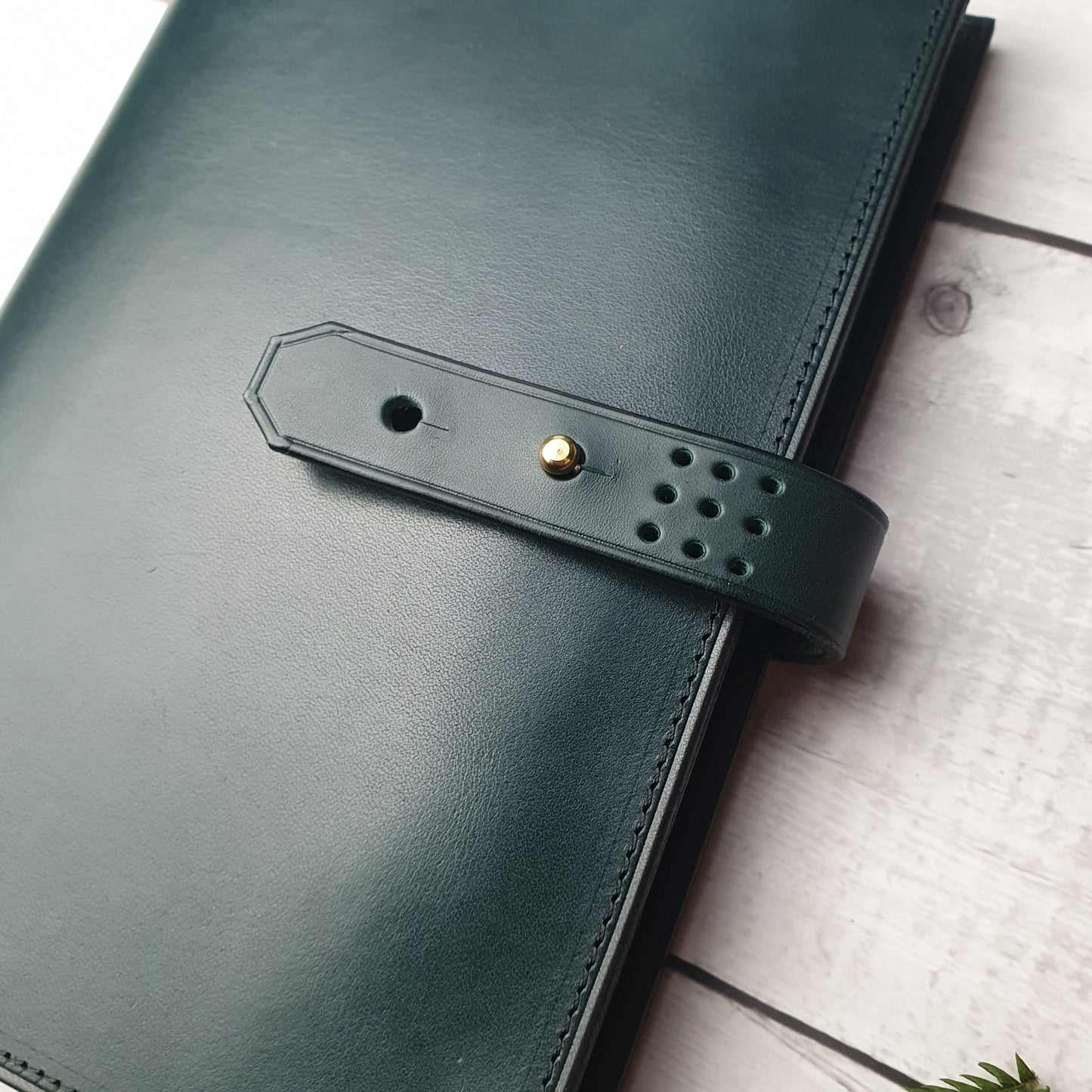 'Laurel' The Bespoke Handmade Luxury Leather Notebook / Diary A5 - Slim