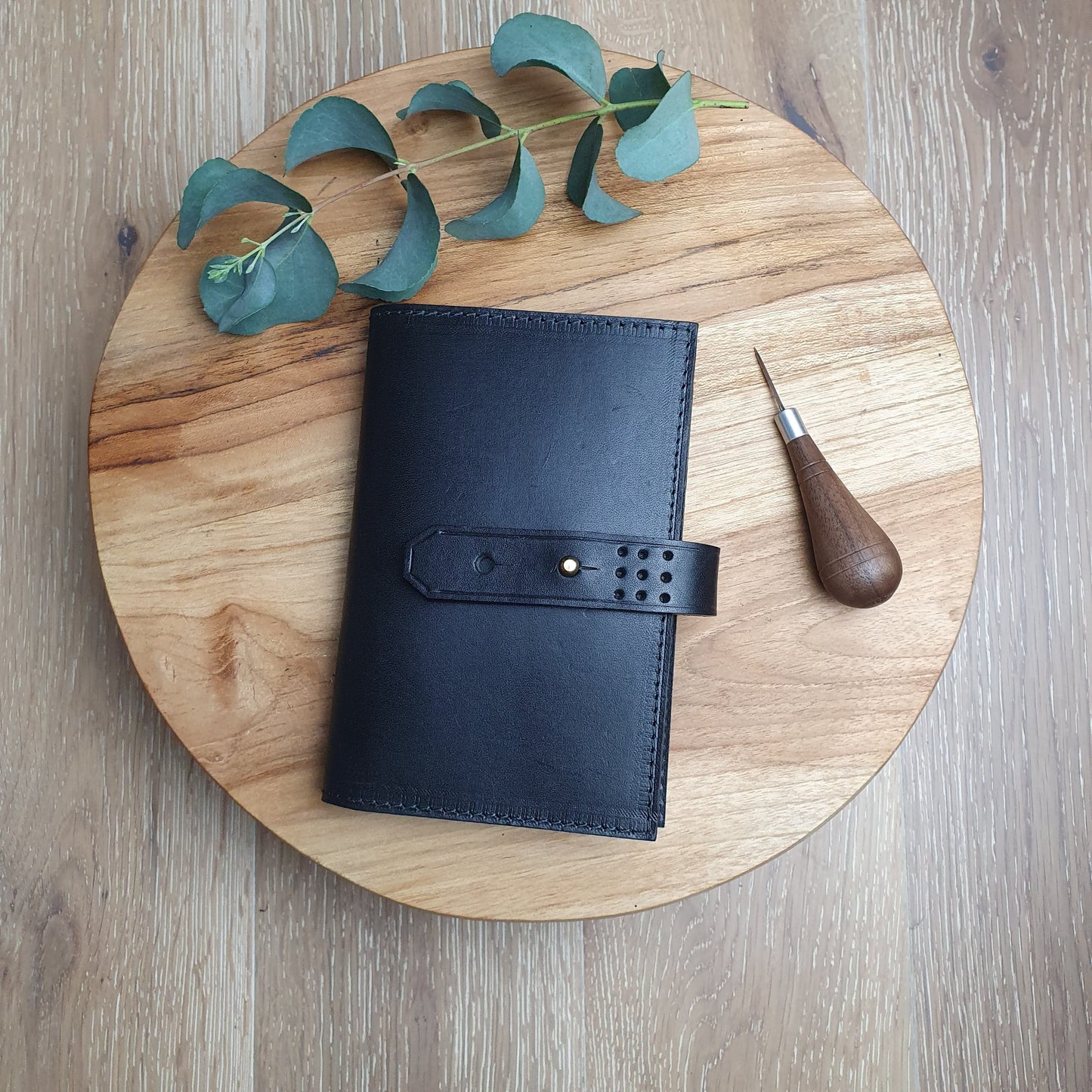 'Laurel' The Bespoke Handmade Luxury Leather Notebook / Diary A6 pocket