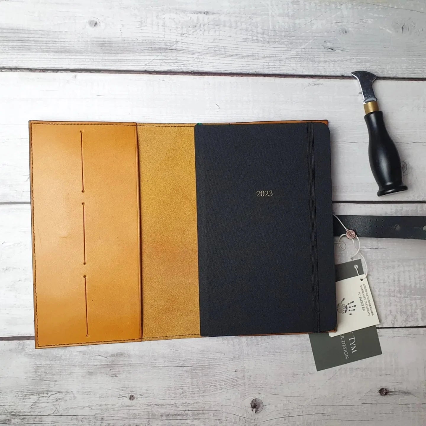'Laurel' The Bespoke Handmade Luxury Leather Notebook Journal A5 standard