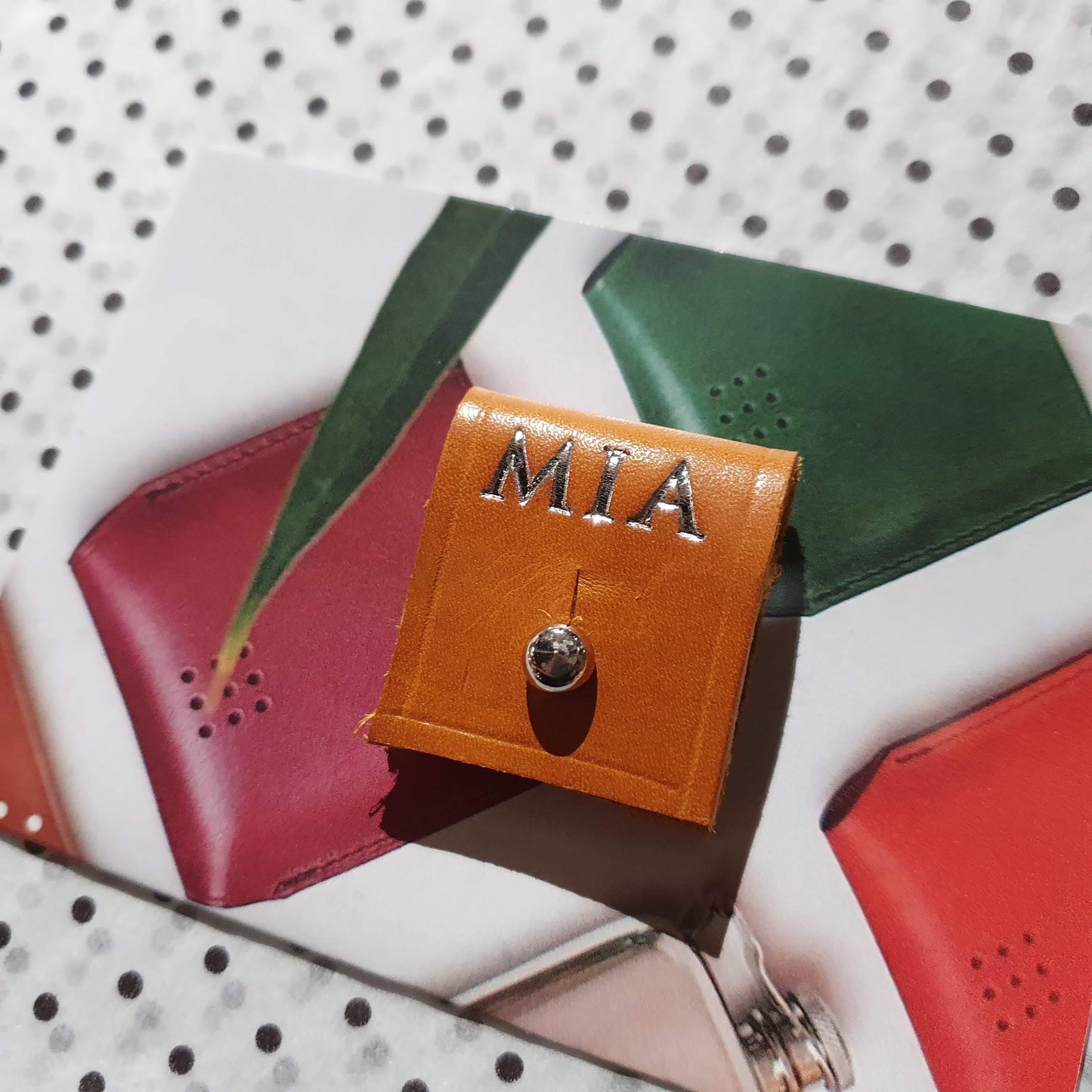 'Pod' The Personalised Handmade Leather Cable Tidy