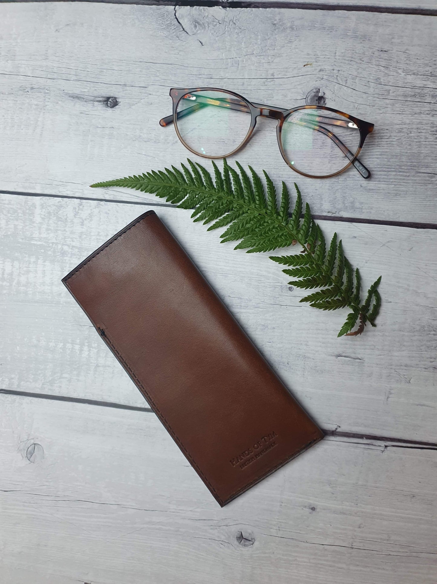 'Alder' Bespoke Leather Glasses Case