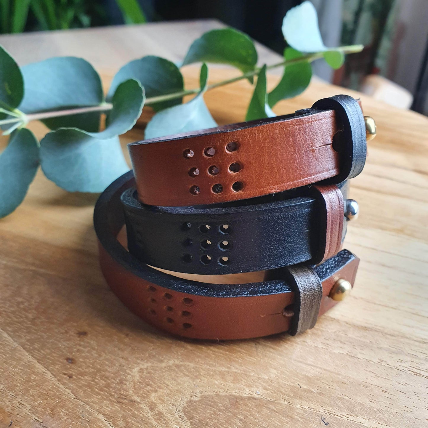 'Hawthorn' The Bespoke Handmade Leather Bracelet