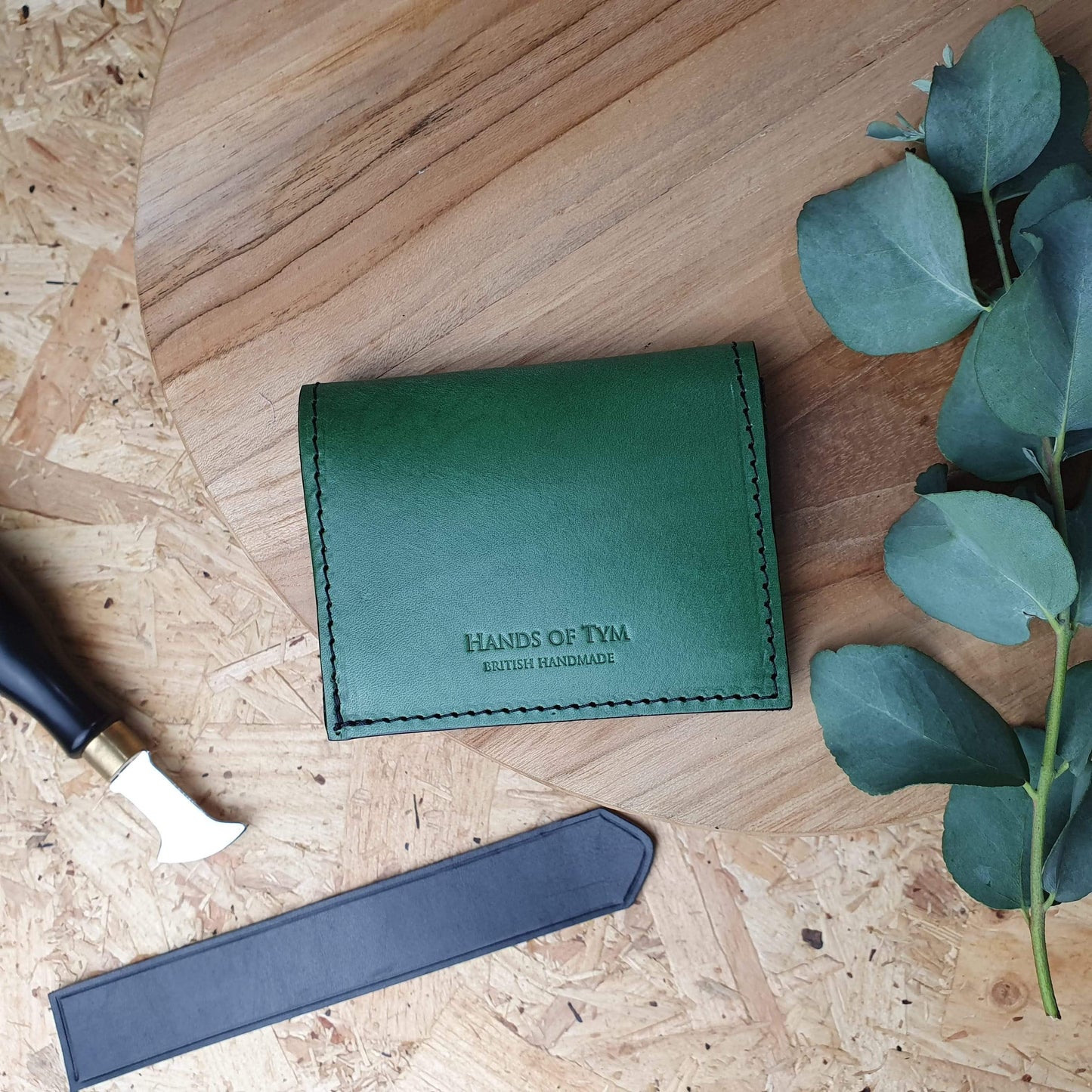 'Larch Slim' Bespoke Handmade Leather Slim Card Wallet