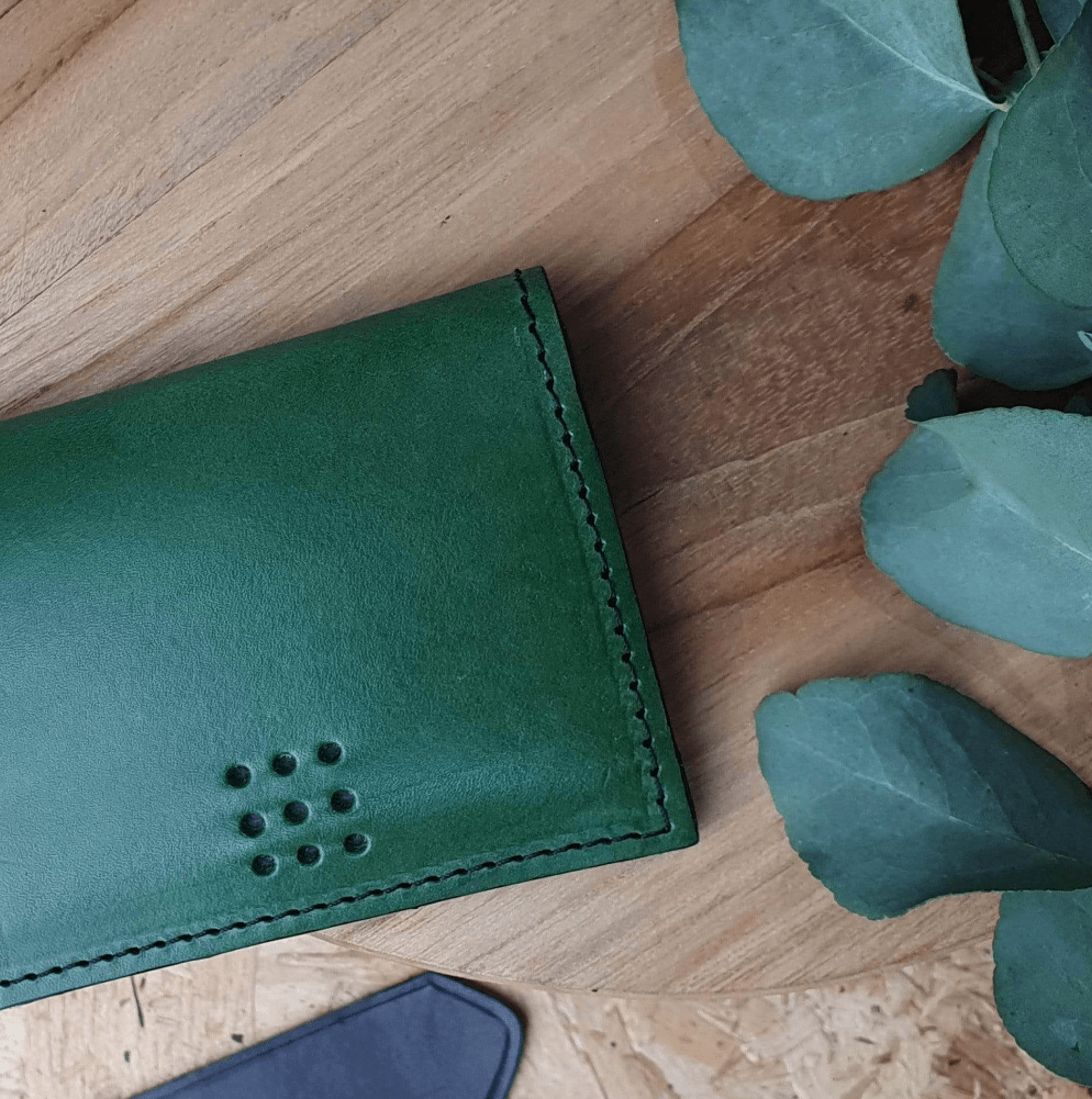 'Larch Slim' Bespoke Handmade Leather Slim Card Wallet