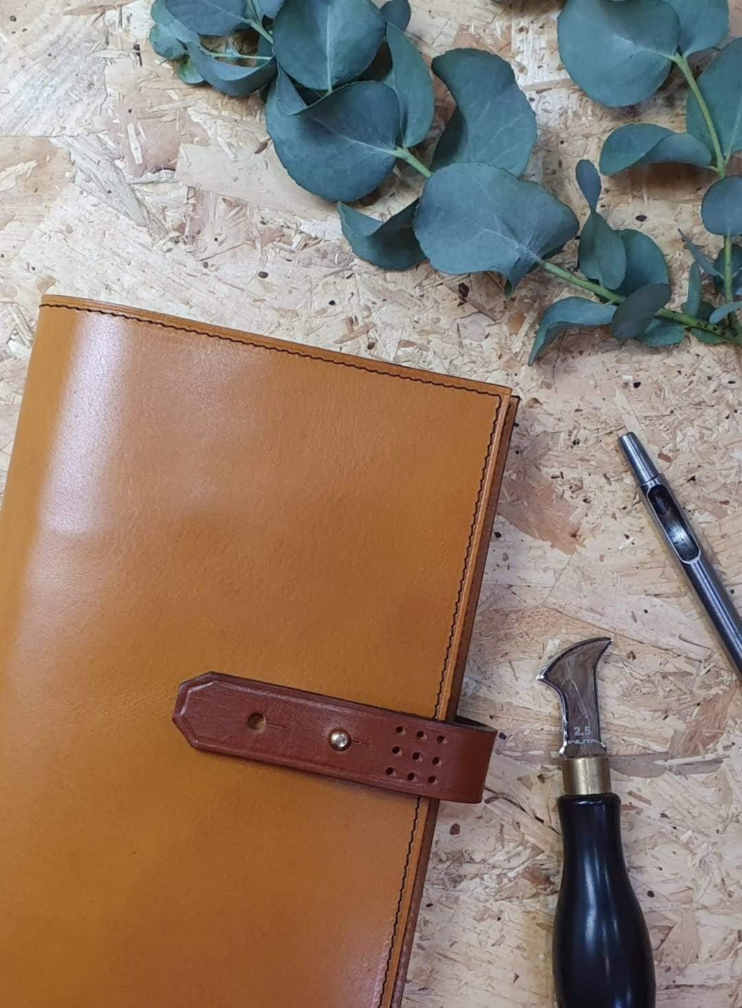 'Laurel' The Bespoke Handmade Luxury Leather Notebook / Diary A5 - Slim