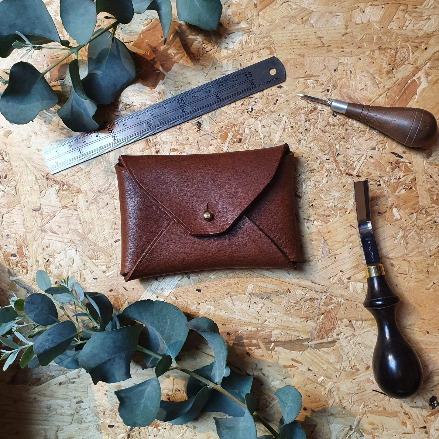 'Holly' Bespoke Handmade Custom Leather Purse