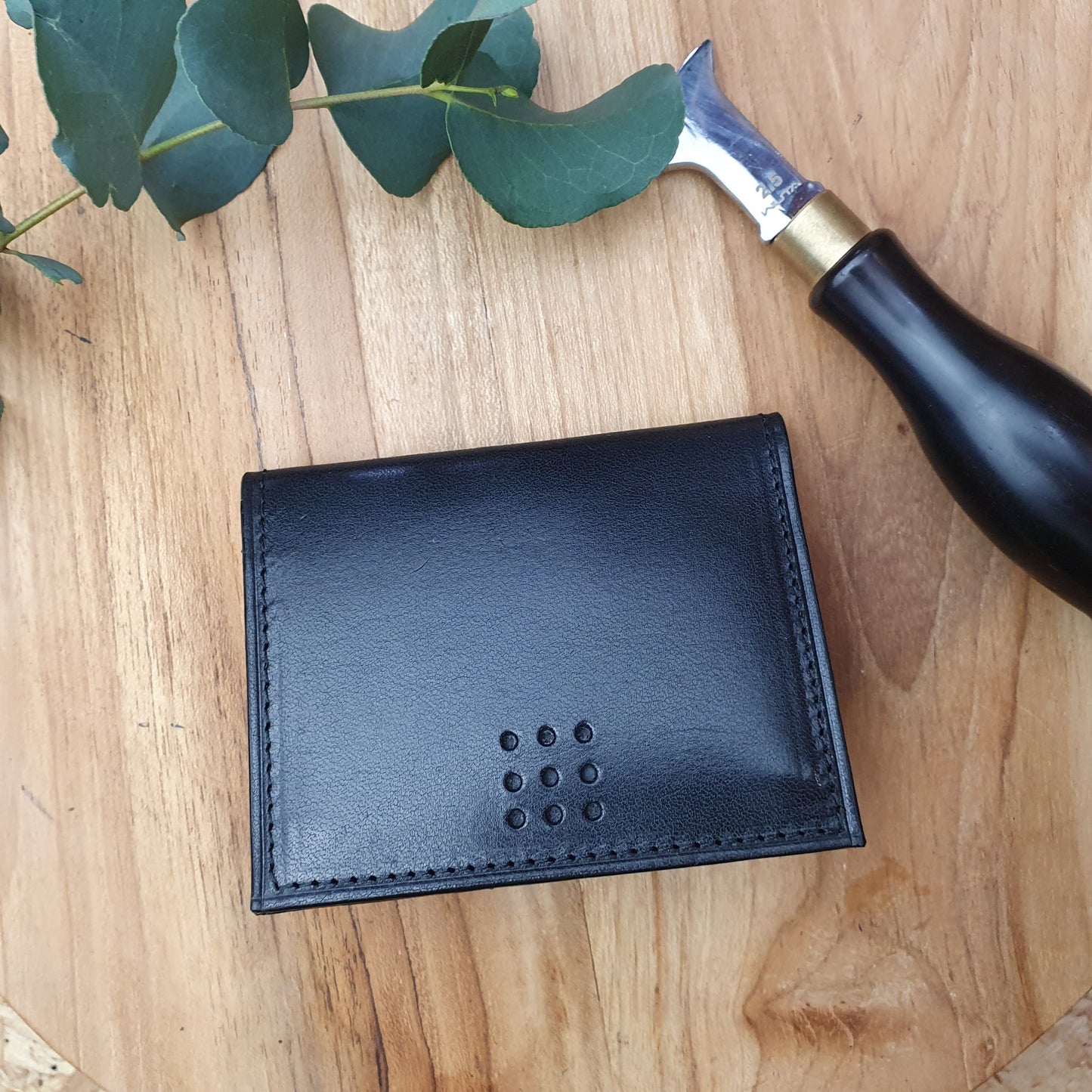 'Larch Slim' Bespoke Handmade Leather Slim Card Wallet