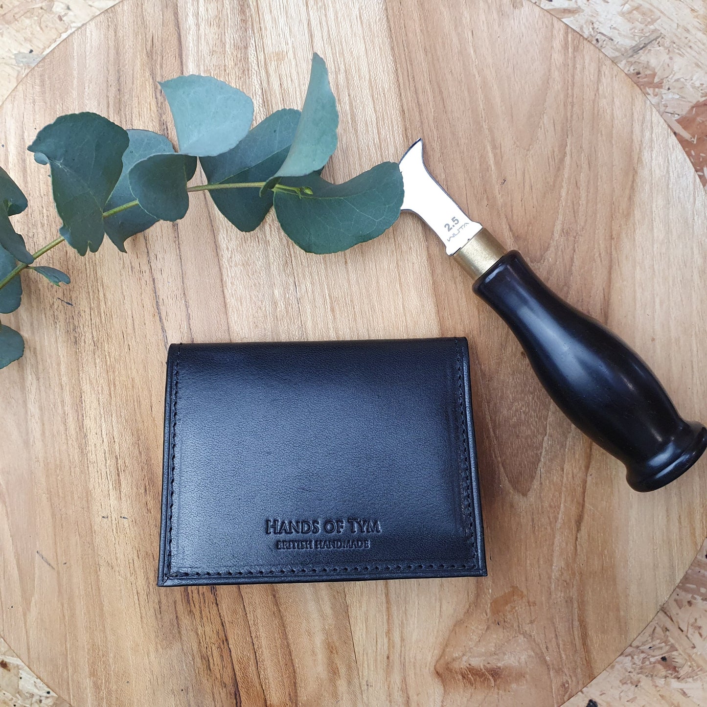 'Larch Slim' Bespoke Handmade Leather Slim Card Wallet