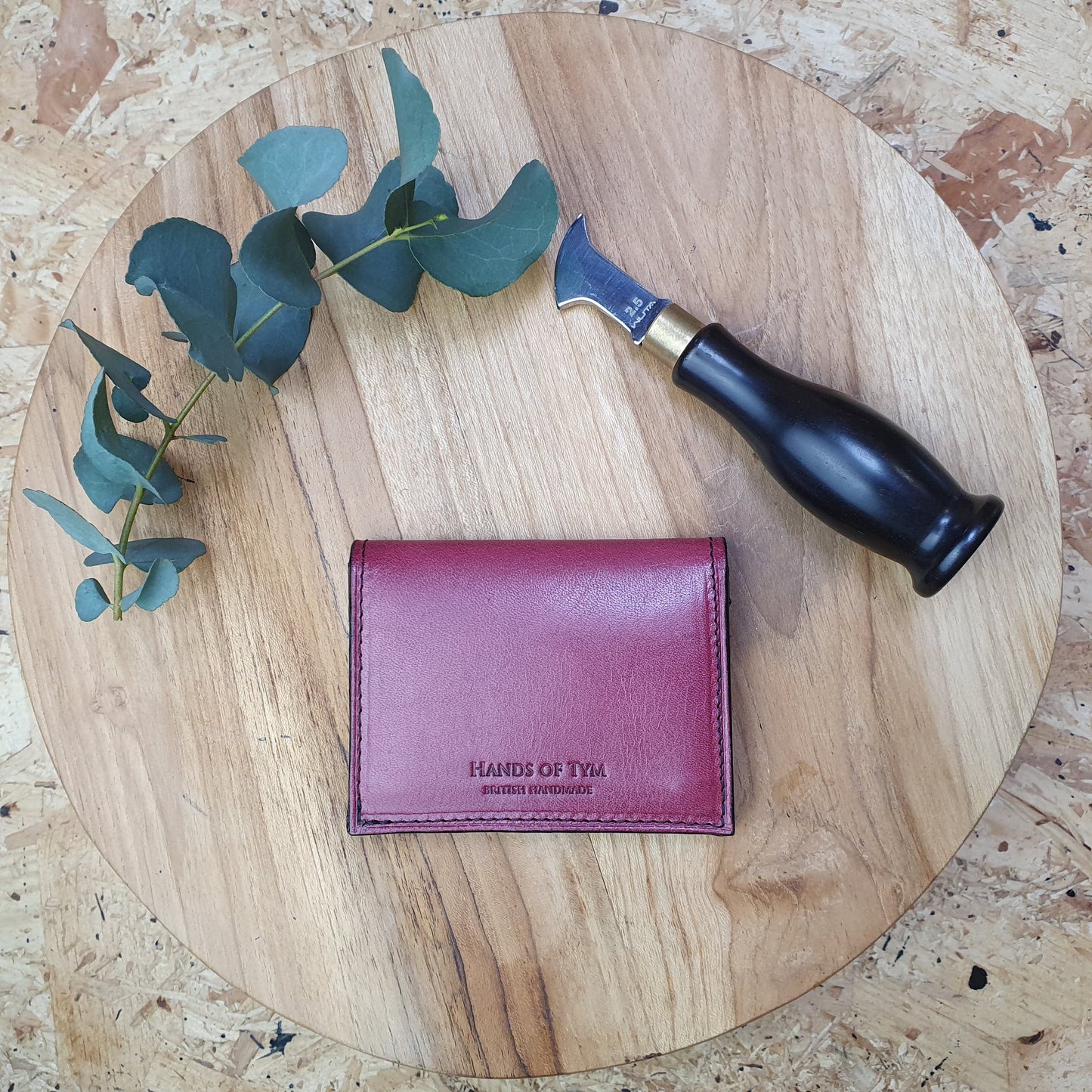 'Larch Slim' Bespoke Handmade Leather Slim Card Wallet