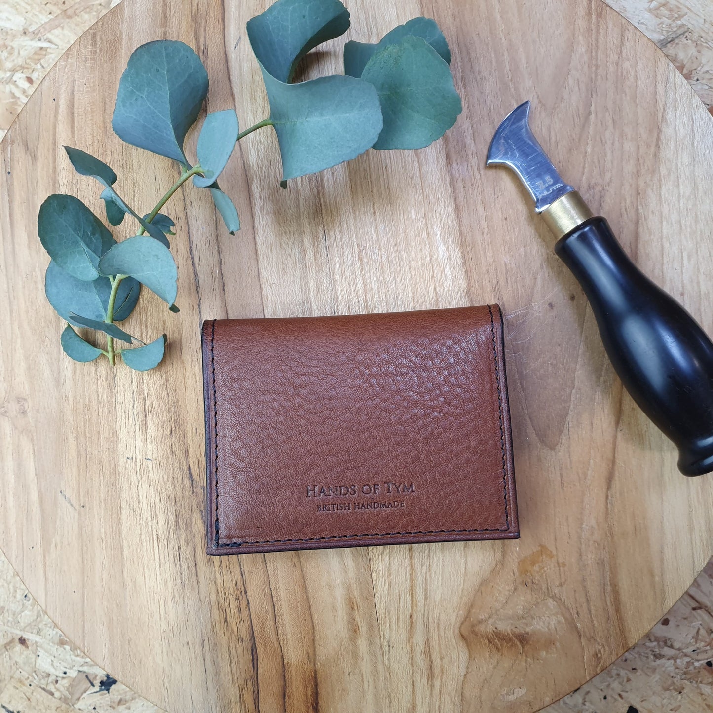 'Larch Slim' Bespoke Handmade Leather Slim Card Wallet