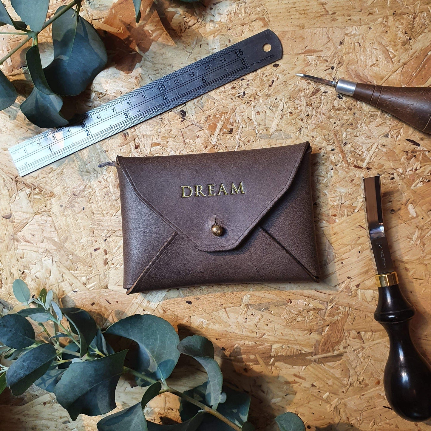 'Holly' Bespoke Handmade Custom Leather Purse