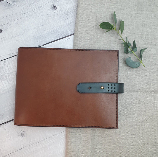 'Laurel Sketch' The Bespoke Handmade Luxury Leather Sketchbook A4 A5 Landscape
