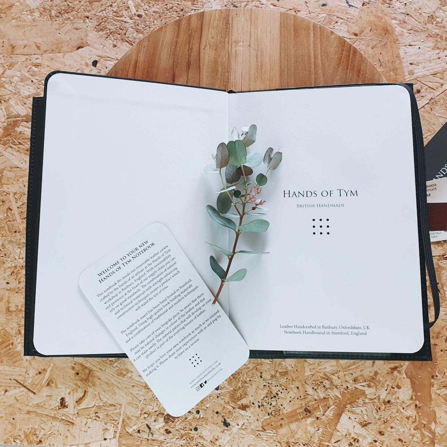 'Laurel' The Bespoke Handmade Luxury Leather Notebook / Diary A4