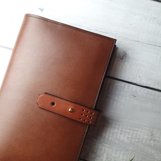 'Laurel' The Bespoke Handmade Luxury Leather Notebook / Diary A5 - Slim