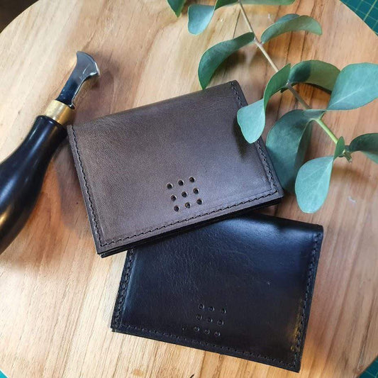 'Larch Slim' Bespoke Handmade Leather Slim Card Wallet