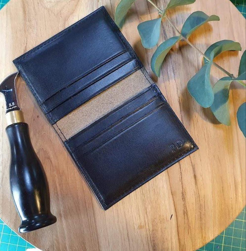 'Larch Slim' Bespoke Handmade Leather Slim Card Wallet