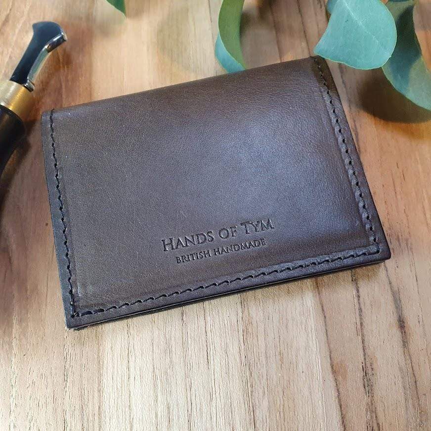 'Larch Slim' Bespoke Handmade Leather Slim Card Wallet
