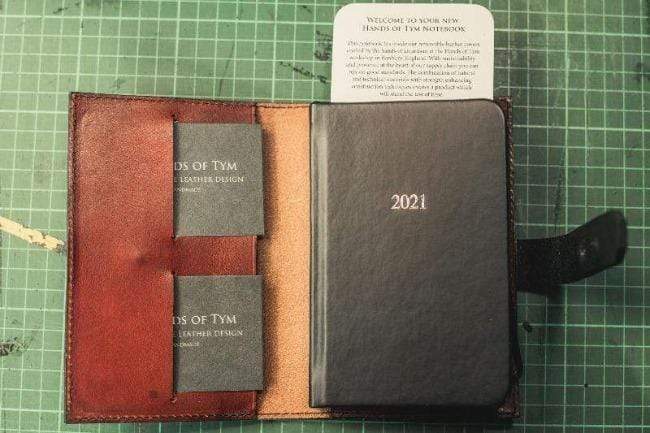 'Laurel' The Bespoke Handmade Luxury Leather Notebook / Diary A4