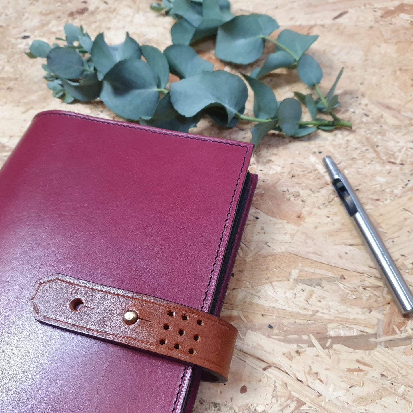 'Laurel' The Bespoke Handmade Luxury Leather Notebook / Diary A4