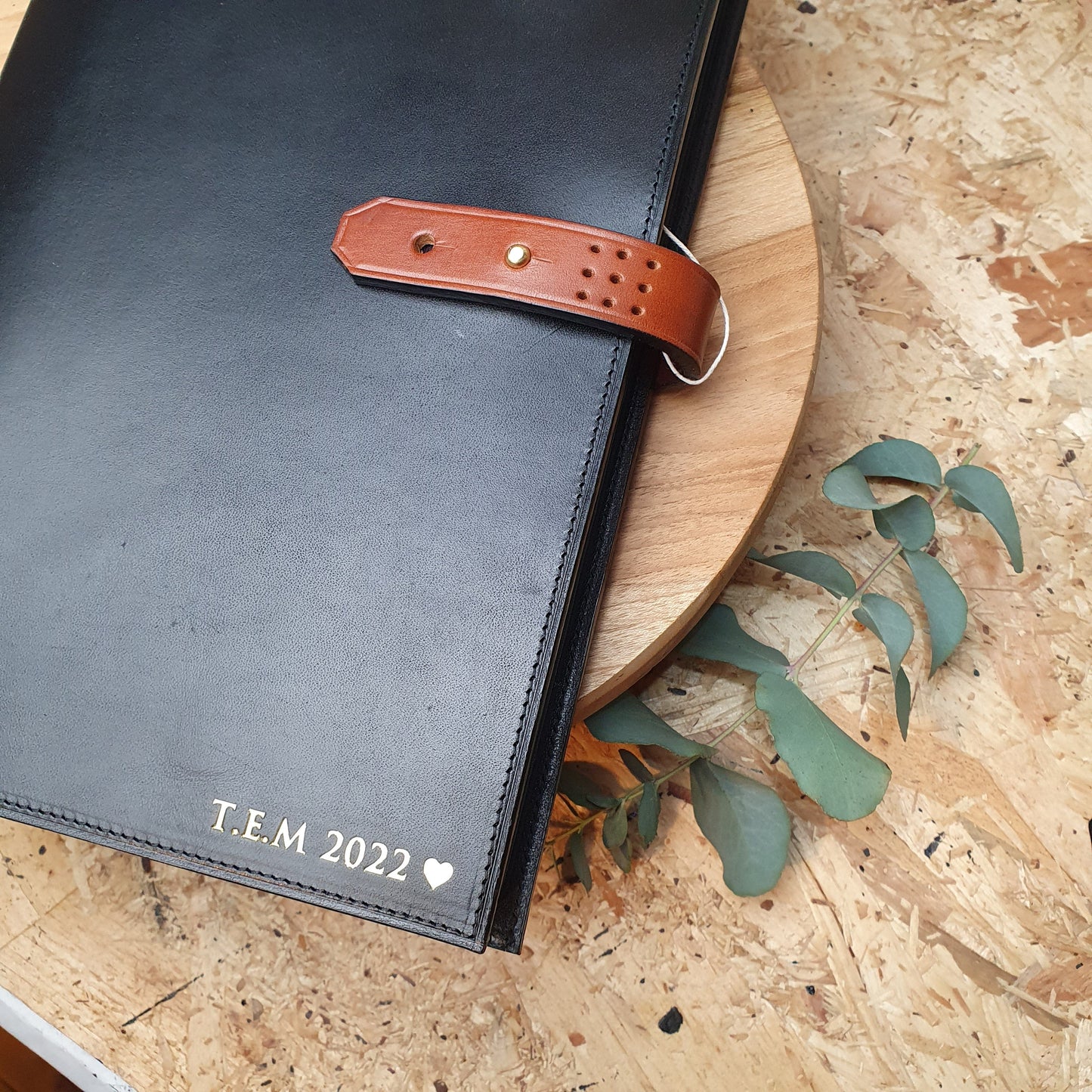 'Laurel' The Bespoke Handmade Luxury Leather Notebook / Diary A4