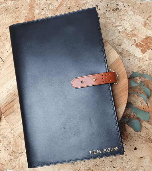 'Laurel' The Bespoke Handmade Luxury Leather Notebook / Diary A4