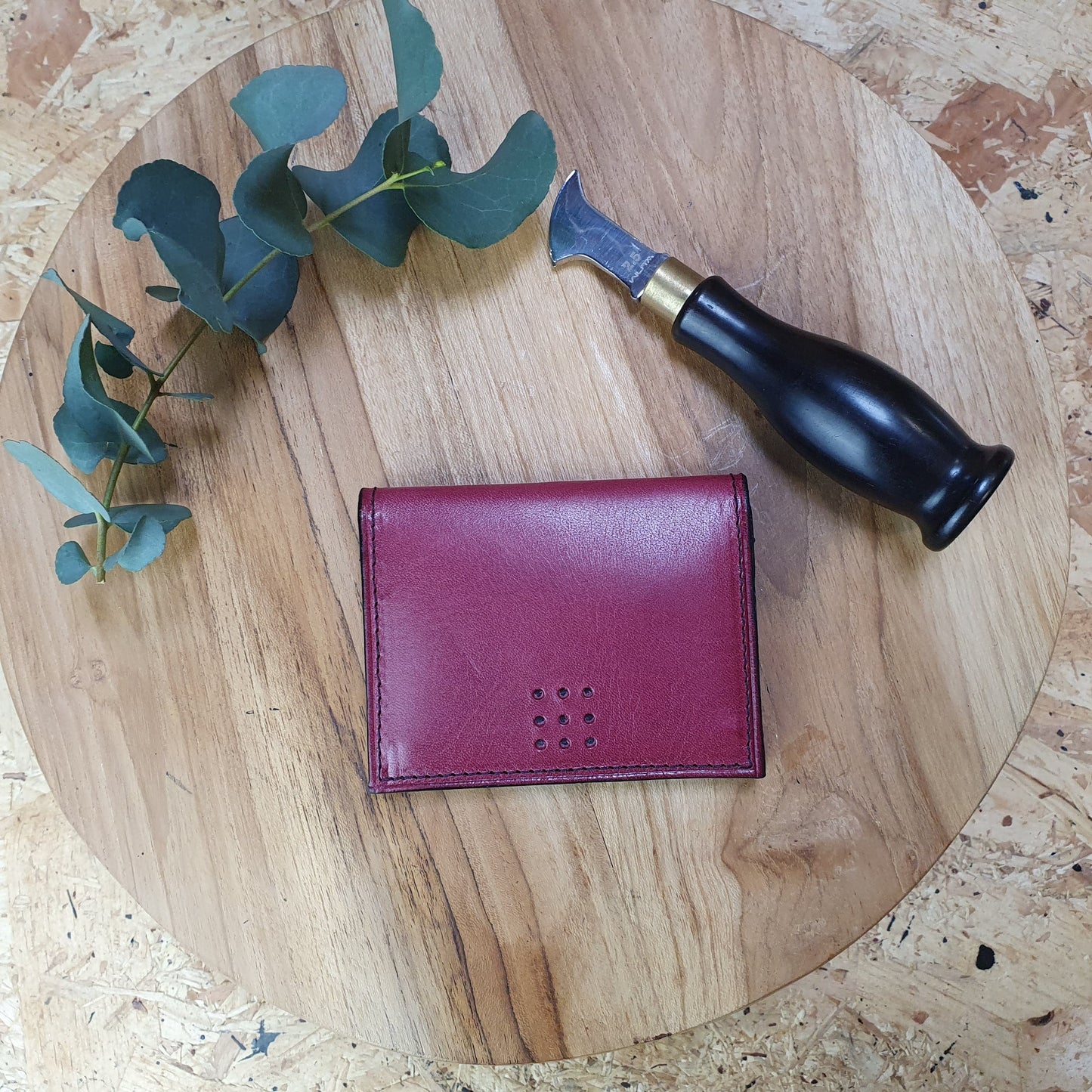 'Larch Slim' Bespoke Handmade Leather Slim Card Wallet