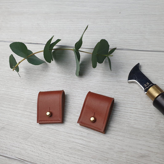 'Pod' The Personalised Handmade Leather Cable Tidy